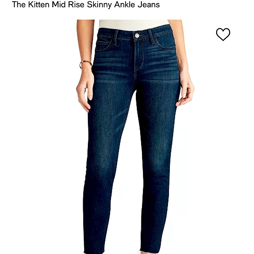 Sam Edelman Dark Wash, Mid Rise “kitten” Ankle jean (skinny)